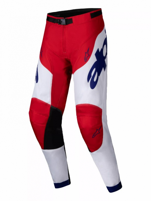 Pantaloni atv cross Alpinestars Racer Veil, culoare rosu alb, marime 34