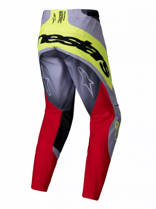 Pantaloni atv/cross Alpinestars Techstar Melt, culoare gri/rosu/galben, marime 30 [2]