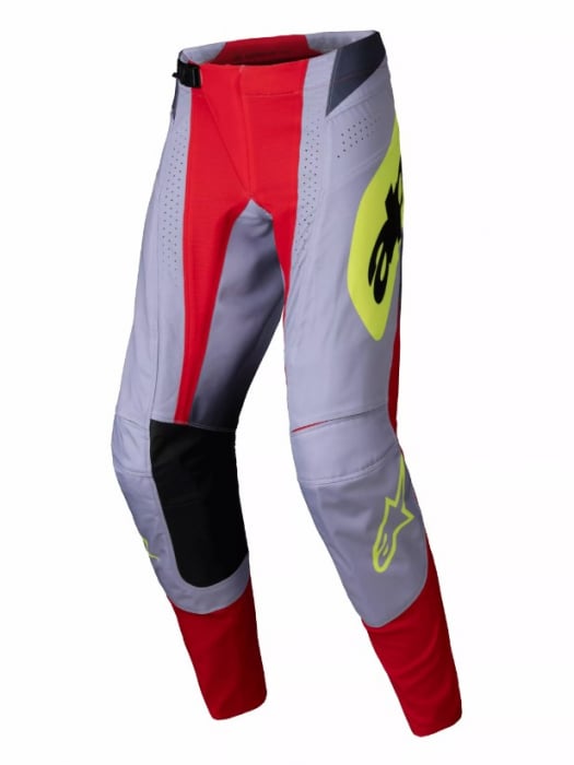 Pantaloni atv cross Alpinestars Techstar Melt, culoare gri rosu galben, marime 28