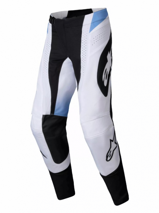 Pantaloni atv cross Alpinestars Techstar Melt, culoare negru alb albastru, marime 30
