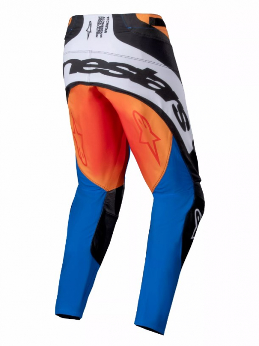 Pantaloni atv/cross Alpinestars Techstar Melt, culoare negru/albastru/portocaliu, marime 34 [2]