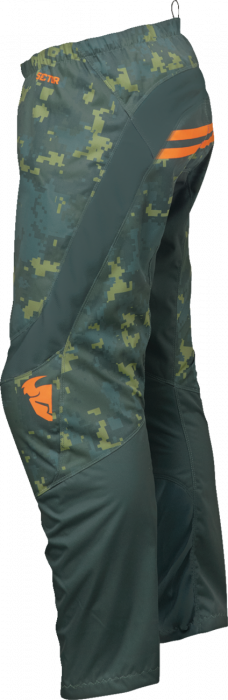 Pantaloni atv/cross copii Thor Digi Camo, culoare verde/camo, marime 18 [3]