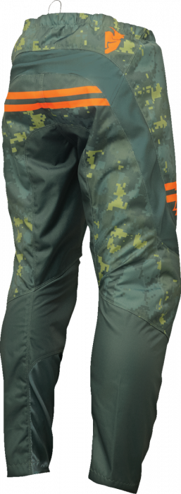 Pantaloni atv/cross copii Thor Digi Camo, culoare verde/camo, marime 18 [2]
