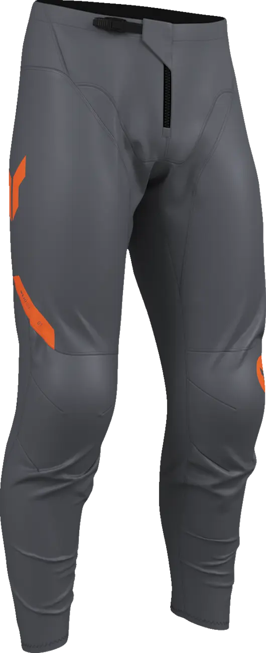 Pantaloni atv/cross copii Thor Ridemode Menace, culoare gri/portocaliu, marime 26 [3]