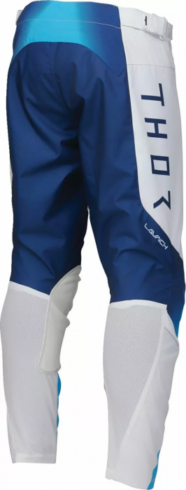 Pantaloni atv/cross copii Thor LaunchMode Forge, culoare alb/albastru, marime 24 [3]
