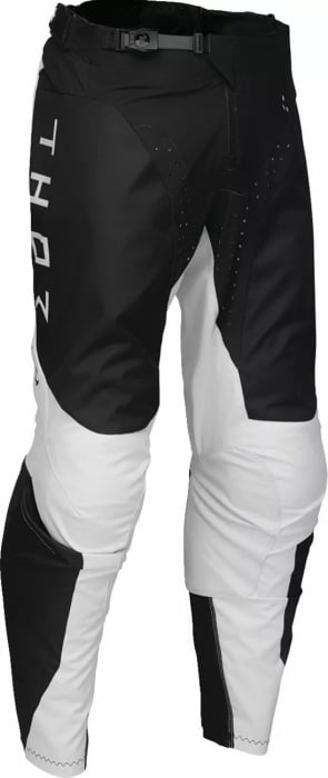 Pantaloni atv cross copii Thor LaunchMode Forge, culoare negru alb, marime 28