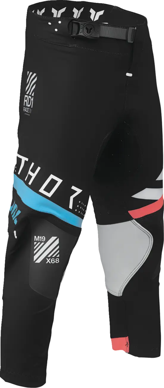 Pantaloni atv cross copii Thor Sportmode Synth, culoare negru, marime 26 Echipamente