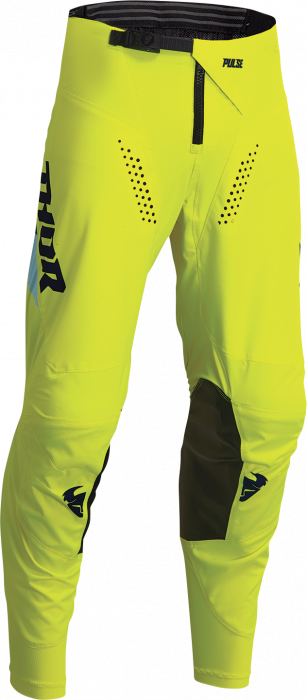 Pantaloni atv cross copii Thor Pulse Tactic, culoare galben fluo, marime 18