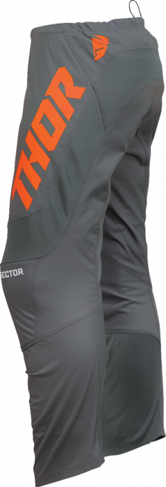 Pantaloni atv/cross copii Thor Sector Checker, culoare gri/portocaliu, marime 26 [2]