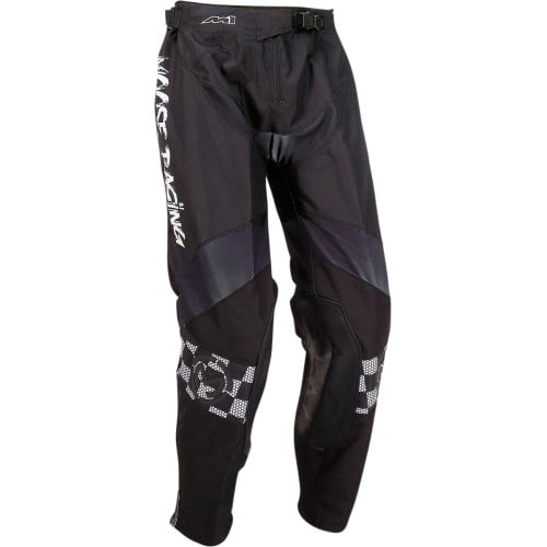 Pantaloni atv cross MooseRacing M1, culoare negru alb, marime 34