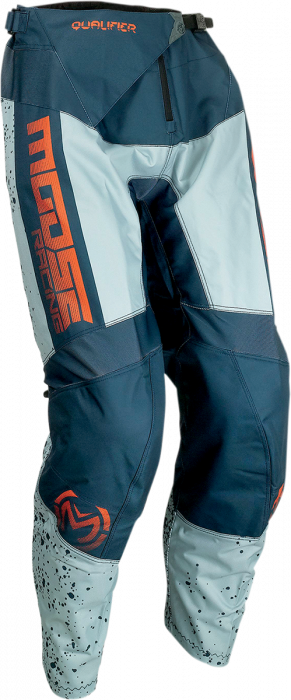 Pantaloni atv cross MooseRacing Qualifier, culoare albastru petrol gri, marime 32