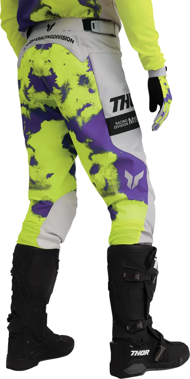 Pantaloni atv/cross Thor Launchmode Bleach, culoare gri/multicolor, marime 30 [7]