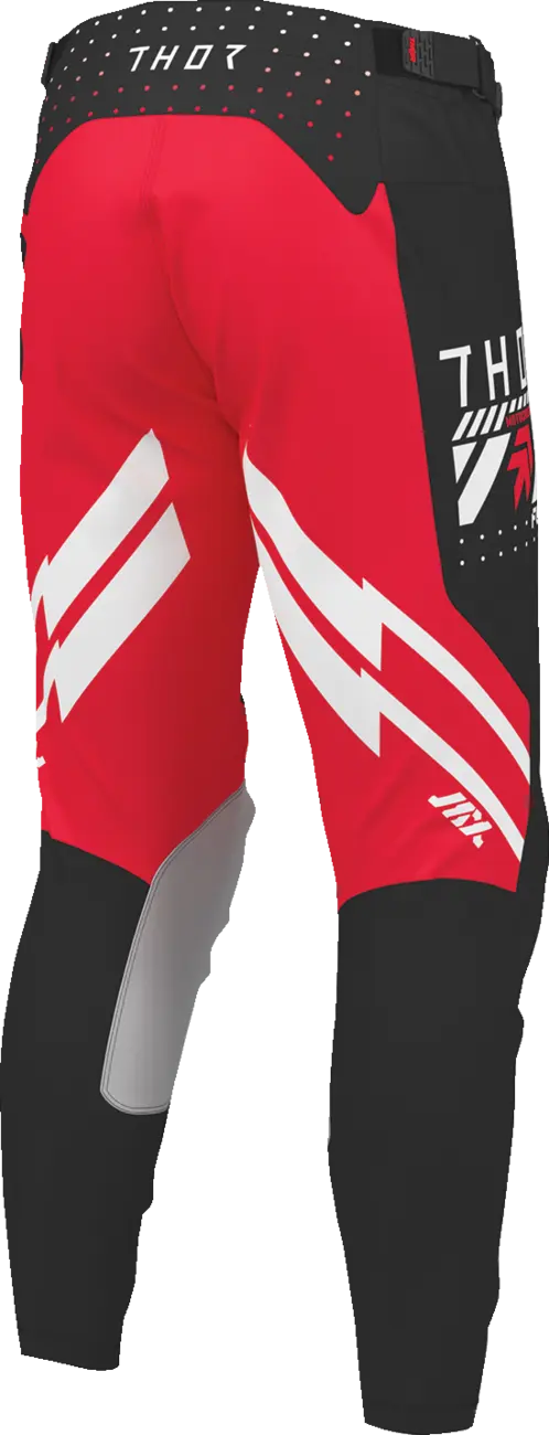 Pantaloni atv/cross Thor Launchmode Futura, culoare negru/rosu, marime 42 [4]