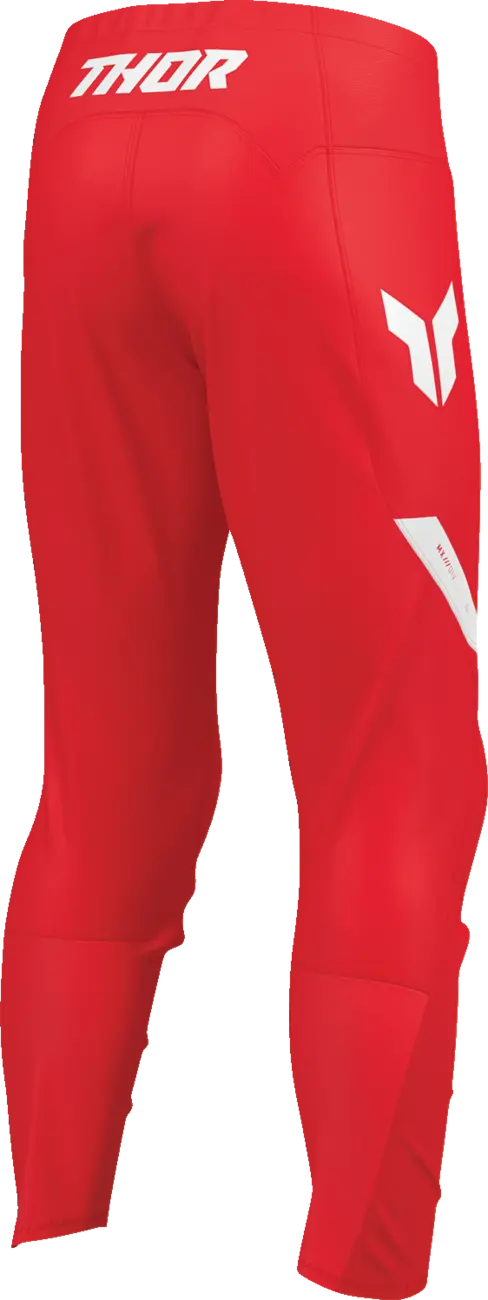 Pantaloni atv/cross Thor Ridemode Menace, culoare rosu, marime 36 [2]