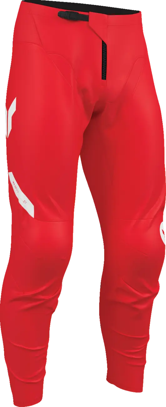 Pantaloni atv/cross Thor Ridemode Menace, culoare rosu, marime 44 [3]