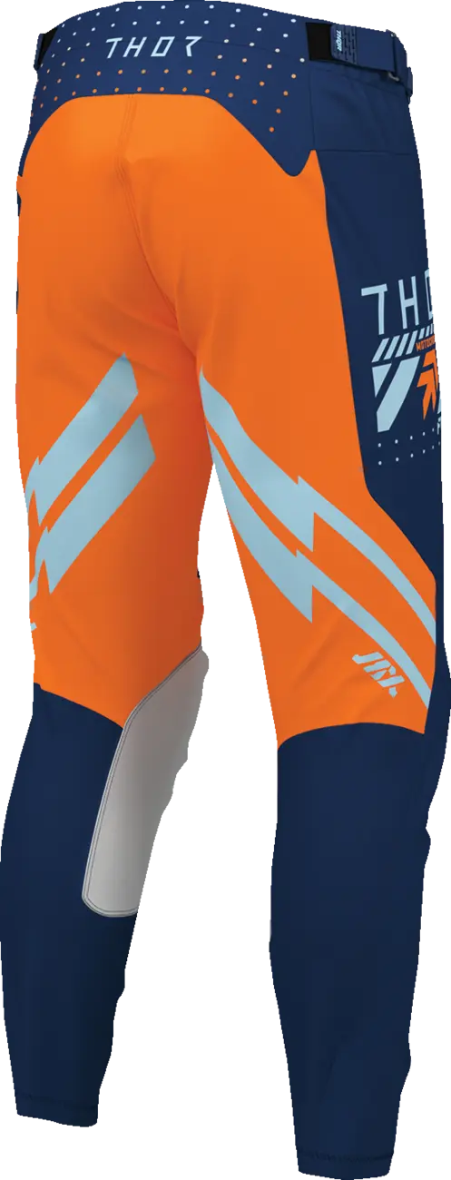 Pantaloni atv/cross Thor Launchmode Futura, culoare bleumarin/portocaliu, marime 44 [2]