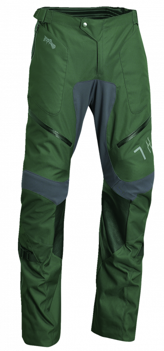 Pantaloni atv cross Thor Terrain OTB, culoare verde gri, marime 30