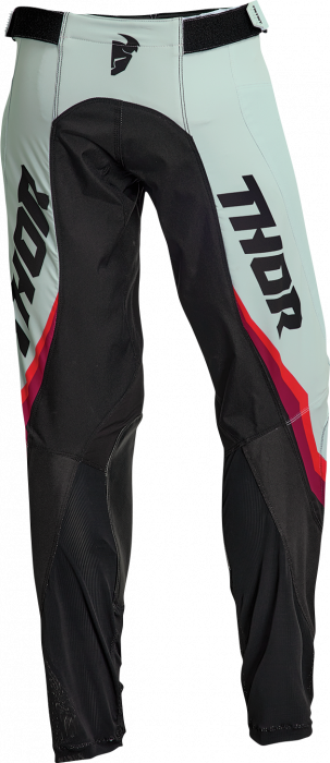 Pantaloni dama atv/cross Thor Pulse Rev, culoare negru/alb menta, marime M [2]