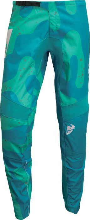 Pantaloni dama atv cross Thor Sector Disguise, culoare albastru turcoaz, marime 3 4