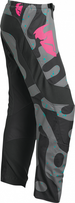 Pantaloni dama atv/cross Thor Sector Disguise, culoare gri/roz, marime XS [3]