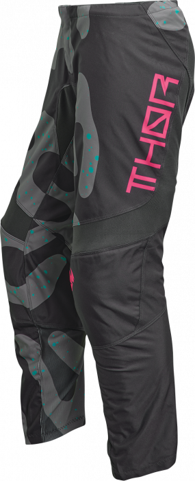 Pantaloni dama atv/cross Thor Sector Disguise, culoare gri/roz, marime XS [4]