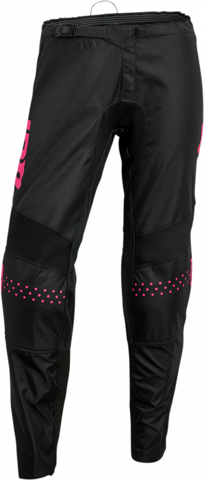 Pantaloni dama atv cross Thor Sector Minimal, culoare negru roz, marime 3 4