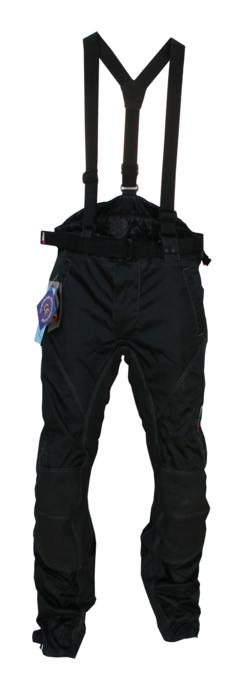 Pantaloni moto textil cu bretele, 786-1220, marime 2XL, culoare negru