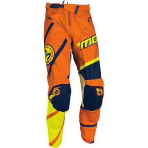 Pantaloni motocross copii Moose Racing M1 culoare portocaliu galben albastru marime 28