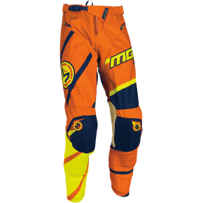 Pantaloni motocross copii Moose Racing M1 culoare portocaliu galben albastru marime 28