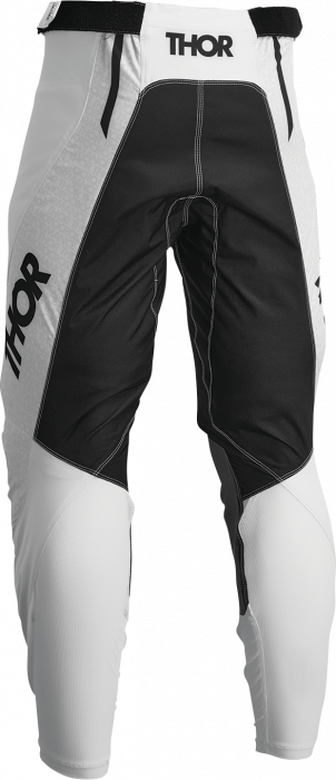 Pantaloni motocross/enduro Thor Pulse Mono, culoare alb/negru, marimea 36 [2]