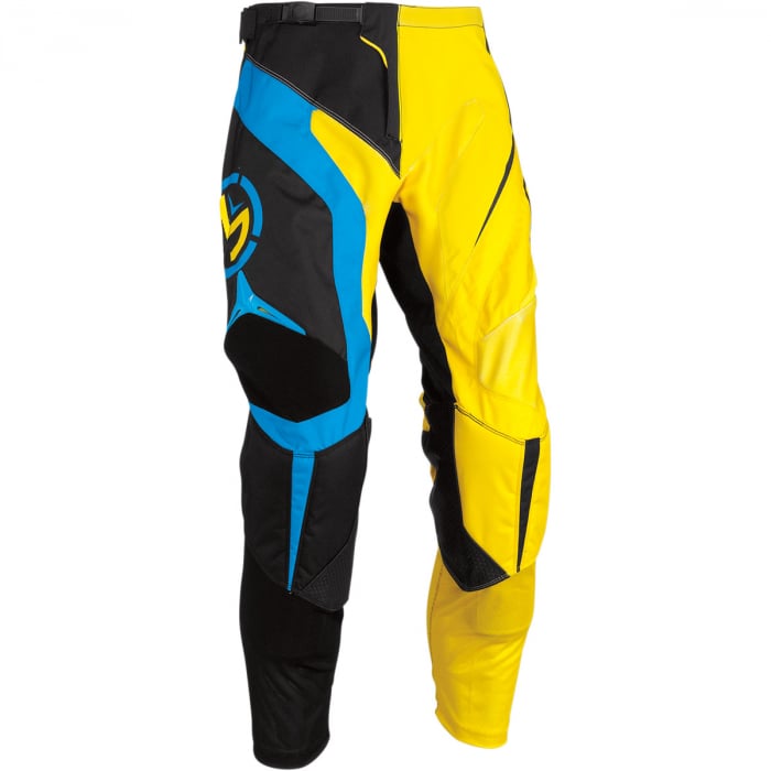 Pantaloni motocross Moose Racing Soft culoare galben albastru marime 28