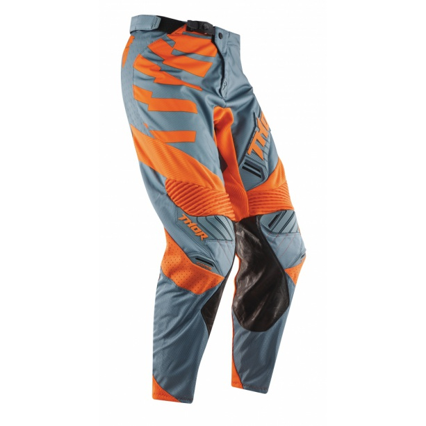 Pantaloni motocross Thor Core Orbit culoare gri portocaliu marime 28