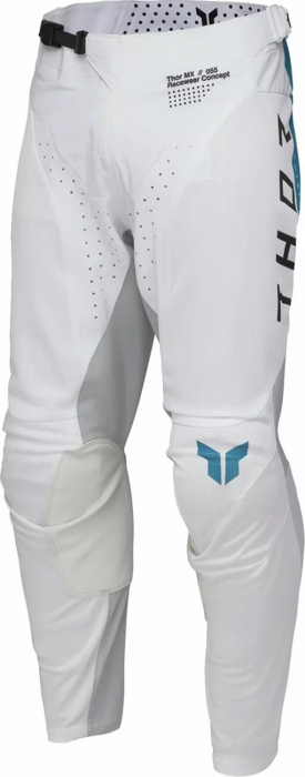 Pantaloni motocross Thor LaunchMode Vented Raid, culoare gri/alb, marime 40 [2]