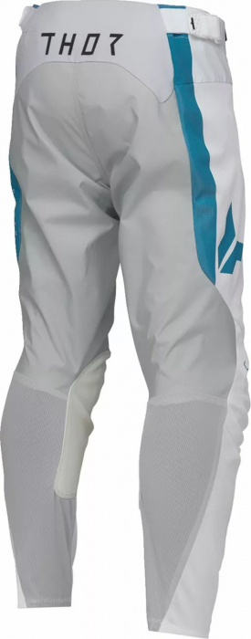 Pantaloni motocross Thor LaunchMode Vented Raid, culoare gri/alb, marime 40 [4]