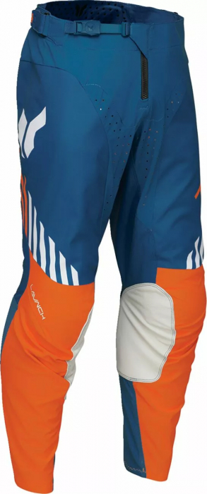 Pantaloni motocross Thor LaunchMode Zone, culoare albastru portocaliu, marime 28