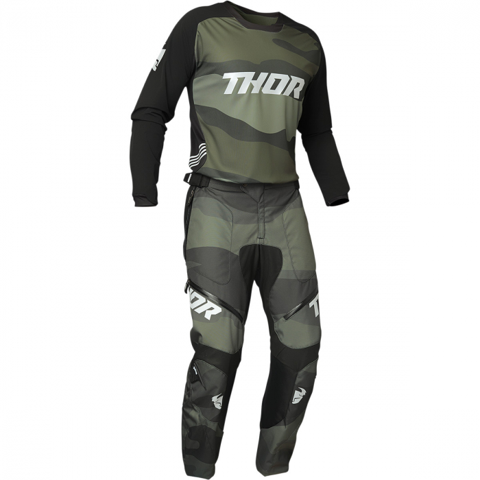 Pantaloni motocross Thor Terrain in cizme culoare Camo marime 32 [3]