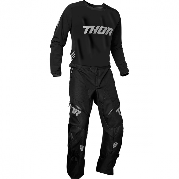 Pantaloni motocross Thor Terrain peste cizme culoare Negru marime 36 [3]