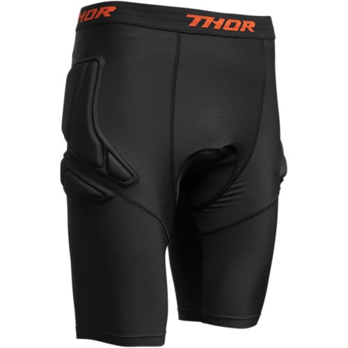 Pantaloni scurti protectie atv cross, Thor XP Pant, culoare negru portocaliu, marime S