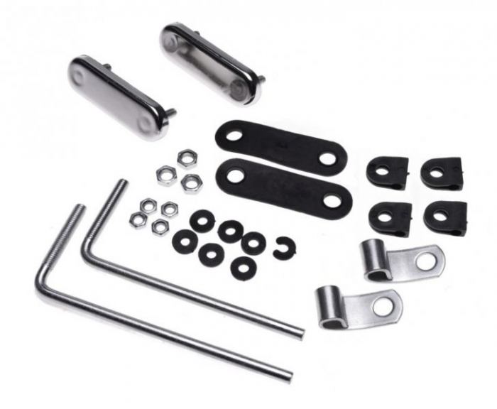 Parbriz moto universal cu prinderi, h=37cm [3]