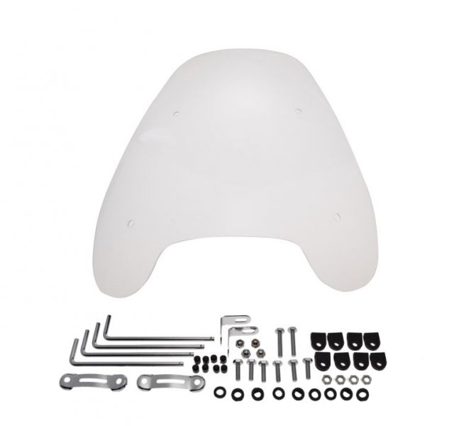 Parbriz moto universal cu prinderi, h=46cm [2]