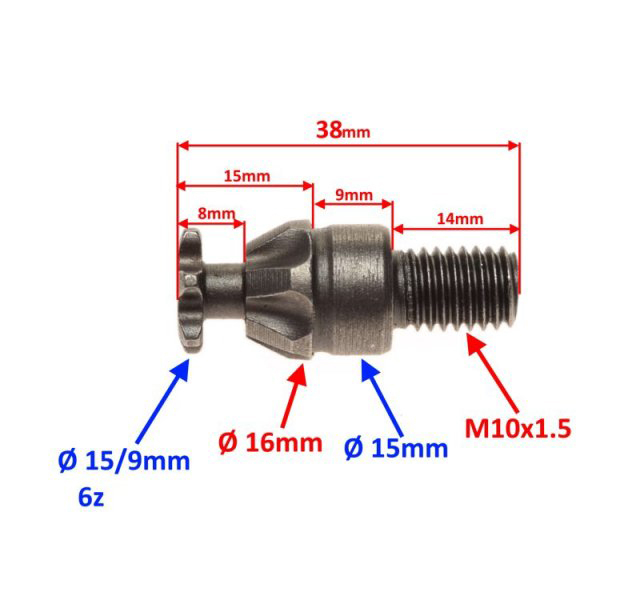 Pinion angrenaj Pocket Bike 50cc [3]