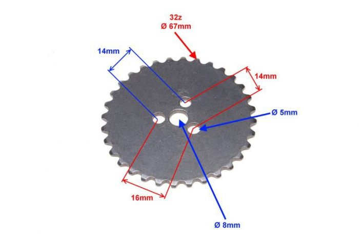 Pinion distributie, montaj chiuloasa, motor 110 [2]