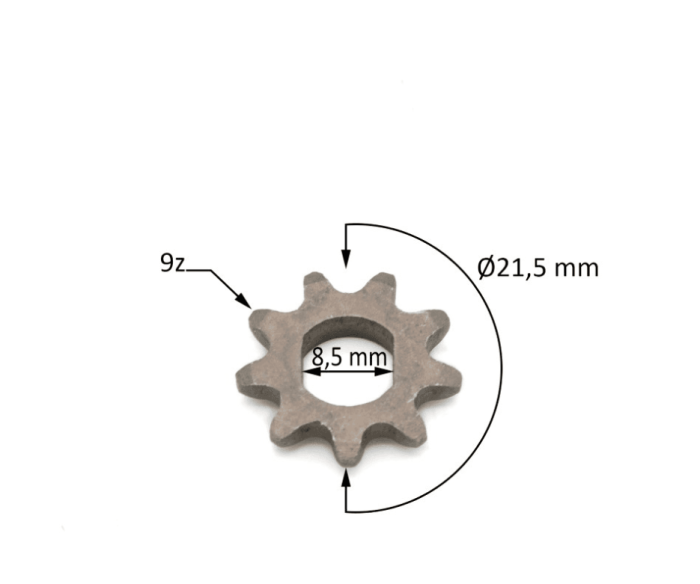 Pinion Motor 25H Quad Mini E-ATV 9 Dinți [2]