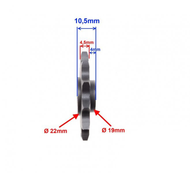 Pinion fata transmisie, 13 dinti, pas 415, Komar [3]