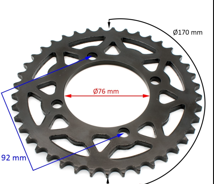 Pinion spate cross Asix XB27/28,pas 428,41 dinti [2]