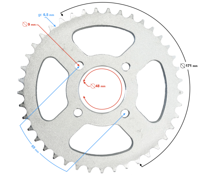 Pinion spate ATV Rocky/Thor [2]