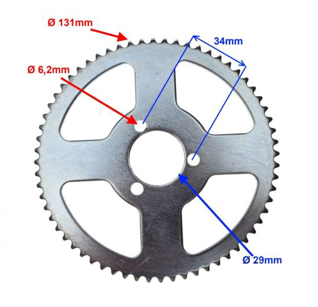 Pinion spate pocket, 64 dinti, 140 25H [2]