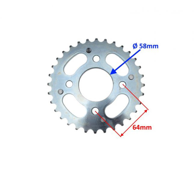 Pinion spate transmisie, 32 dinti, pas 520, Lifan, Kingway Chopper 150/250 [2]