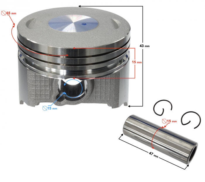 Piston DB250 MZK, d.65mm [2]