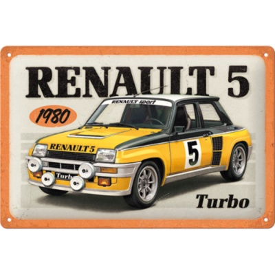 Placuta decorativa, 20X30, Renault - R5 Turbo 1980